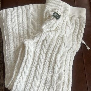 Daily Drills Cream Cable Knit Pants